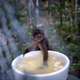Illustration for article titled This Is Not Actually A Photo Of A Tiny Monkey Bathing In A Teacup